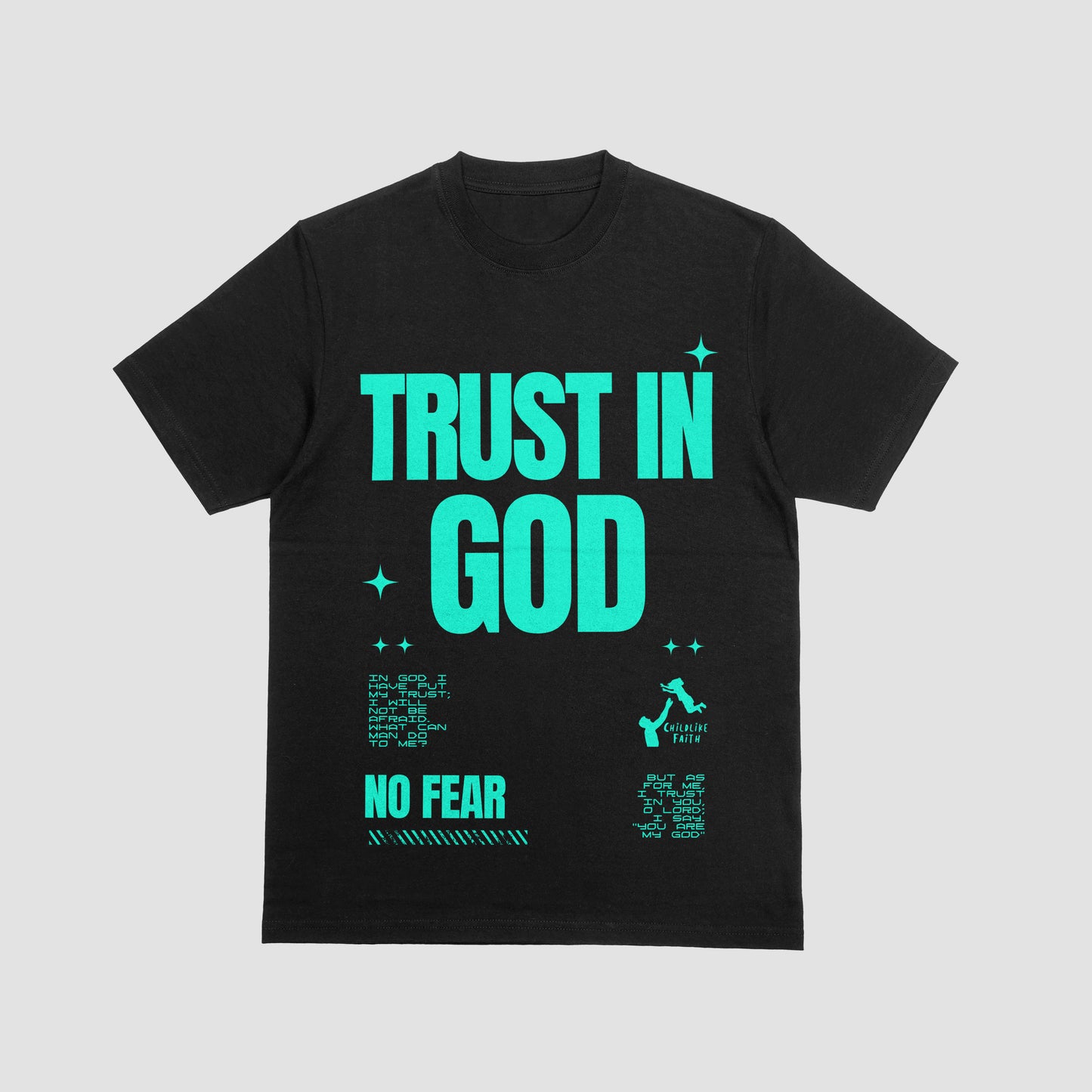 Trust in GOD shirt(Teal Green)