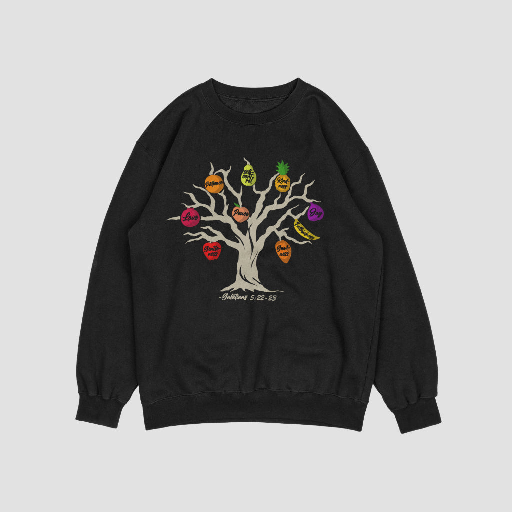 Fruits of The Spirit Sweatshirt(Tan tree)
