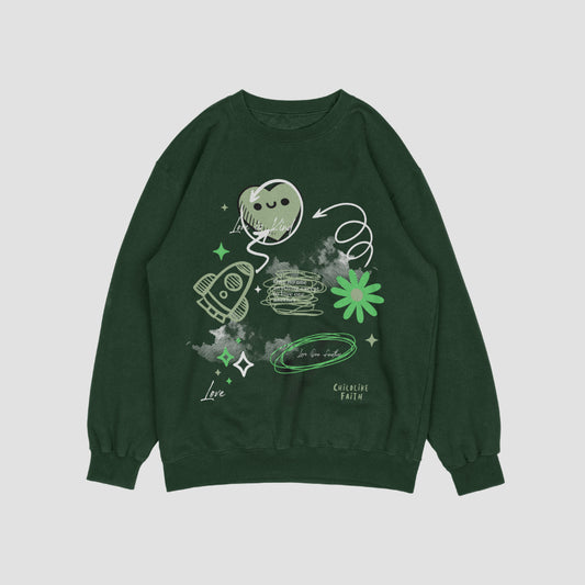 2024 Love is Kind Sweatshirt(Green)