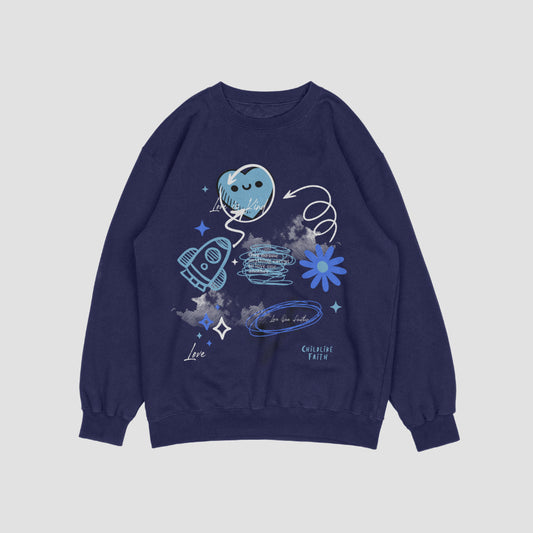 2024 Love Is Kind Sweatshirt(Blue)