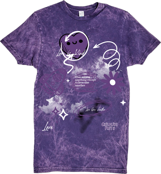 *Love is Kind* Shirt Vintage Wash