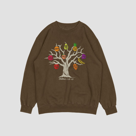 2024 Fruits of The Spirit Sweatshirt(Tan tree)