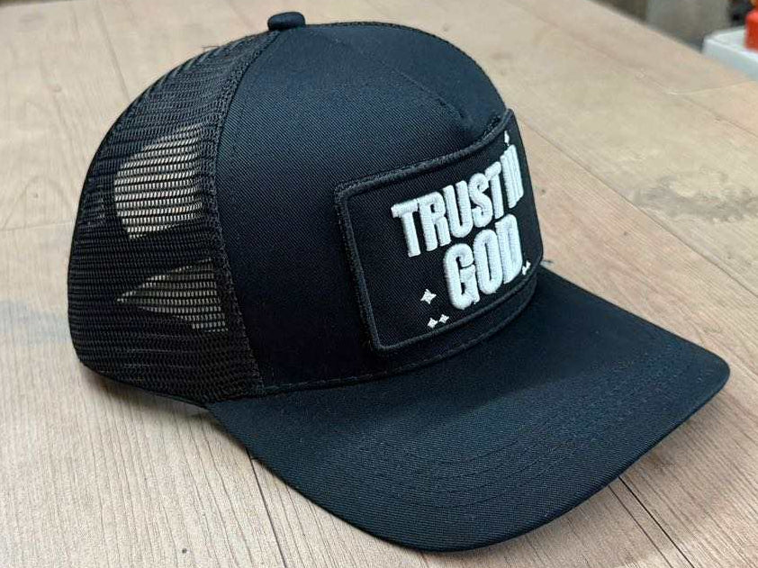**Trust in GOD Trucker Hat** Black